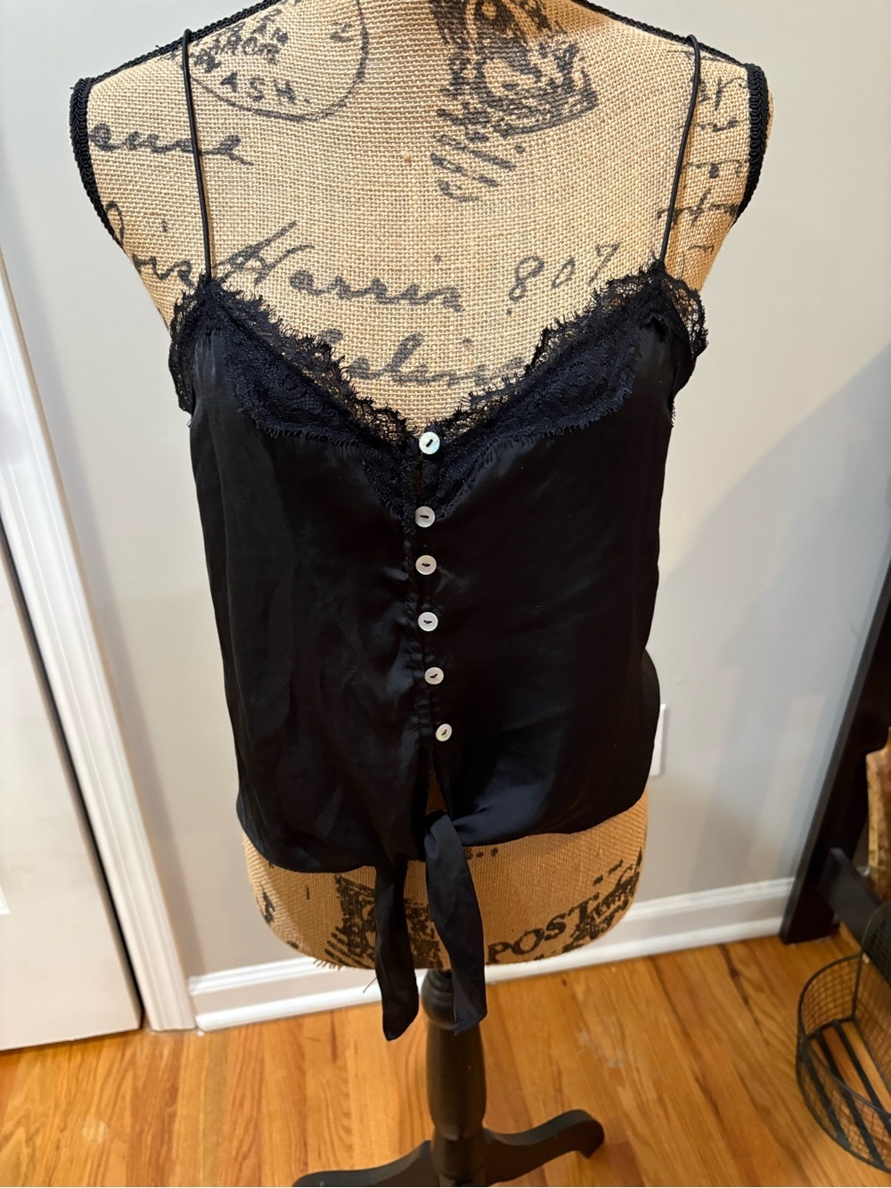 ▪️Lace Silk Cami with Front Buttons